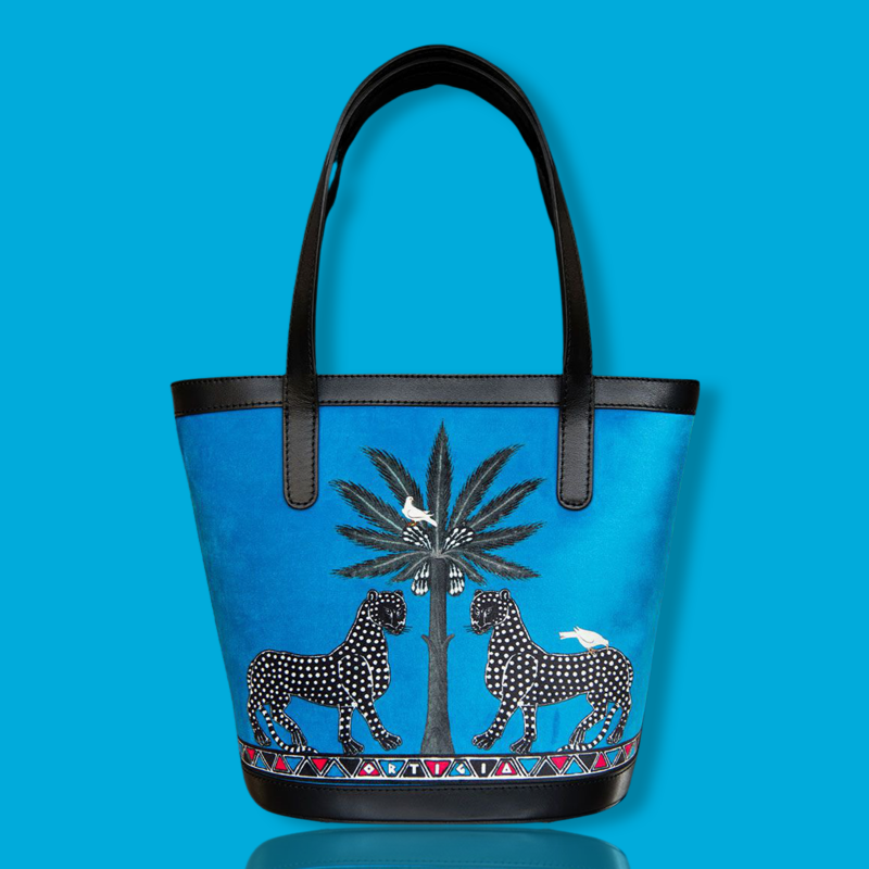 Ortigia Bucket Tas - BLAUW