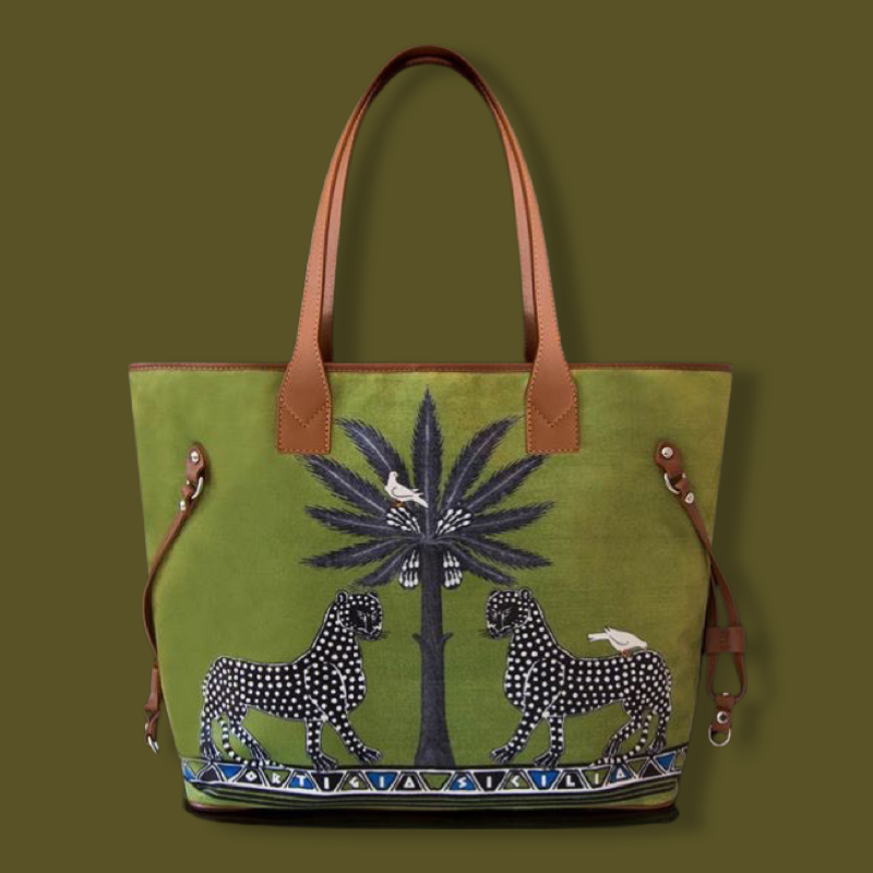 Ortigia Draagtas Fluweel - GROEN